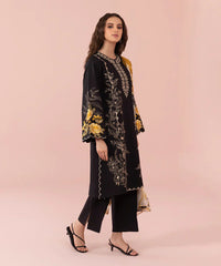 SAPPHIRE - 3PC CAMBRIC EMBROIDERED SHIRT WITH PRINTED DUPATTA AND CAMBRIC TROUSER - HZG1290