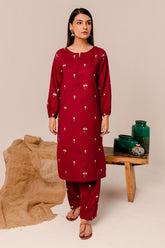 BATIK - 2PC LAWN EMBROIDERED SHIRT WITH EMBROIDERED TROUSER - HZG1718