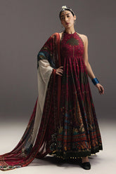 ZARA SHAHJAHAN - 3PC LAWN PRINTED FROCK WITH SILK PRINTED DUPATTA AND TROUSER - HZG2995