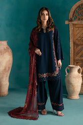 BATIK - 3PC LAWN EMBROIDERED SHIRT WITH CHIFFON PRINTED DUPATTA AND TROUSER - HZG2694