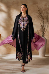 MIRANA - 3PC LAWN EMBROIDERED SHIRT WITH CHIFFON TYE AND DYE DUPATTA AND TROUSER - HZG2705