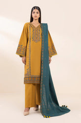 SAPPHIRE - 3PC LAWN EMBROIDERED SHIRT WITH LAWN EMBROIDERED DUPATTA AND TROUSER - HZG1962
