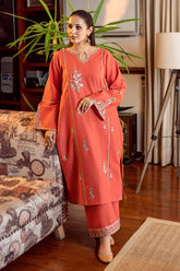 URGE - 2PC LAWN EMBROIDERED SHIRT AND EMBROIDERED TROUSER - HZG2876