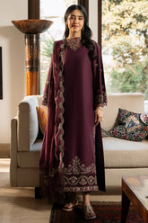 IZEL - 3PC LAWN EMBROIDERED SHIRT WITH KHADDI NET EMBROIDERED DUPATTA AND TROUSER - HZG2854