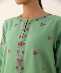 SAPPHIRE - 3PC LAWN EMBROIDERED SHIRT WITH PRINTED DUPATTA AND TROUSER - HZG3008