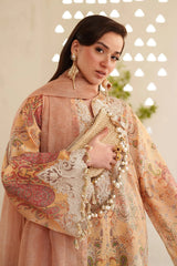 BAROQUE - 3PC LAWN PRINTED SHIRT WITH SILK PRINTED DUPATTA AND TROUSER - HZG2932