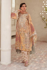 BAROQUE - 3PC LAWN PRINTED SHIRT WITH SILK PRINTED DUPATTA AND TROUSER - HZG2932