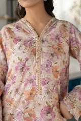 BAROQUE - 3PC LAWN PRINTED SHIRT WITH SILK PRINTED DUPATTA AND TROUSER - HZG2920