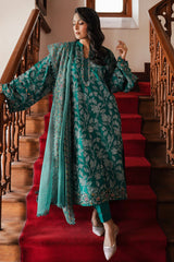 CROSS STITCH - 3PC LAWN EMBROIDERED SHIRT CHIFFON EMBROIDERED DUPATTA AND TROUSER - HZG1803