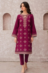 JAZMIN - 3PC LAWN EMBROIDERED SHIRT WITH MANAAR PRINTED DUPATTA AND TROUSER - HZG1399
