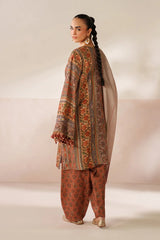 BAROQUE - 3PC VISCOSE PRINTED SHIRT WITH VISCOSE PRINTED DUPATTA AND TROUSER - HZU2519