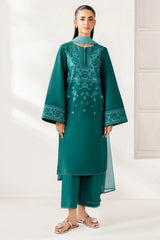 JAZMIN - 3PC LAWN EMBROIDERED SHIRT WITH CHIFFON DYED DUPATTA AND TROUSER - HZG2739