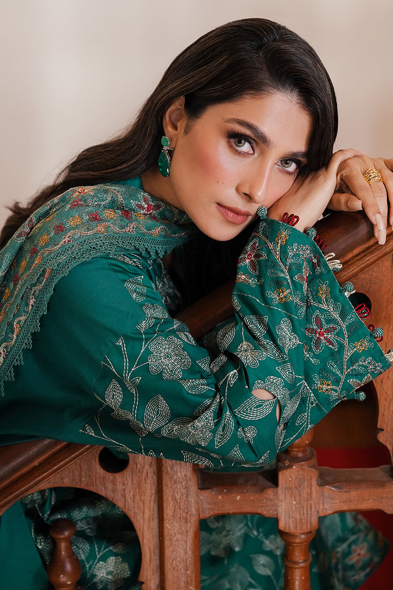 CROSS STITCH - 3PC LAWN EMBROIDERED SHIRT LAWN EMBROIDERED DUPATTA AND TROUSER - HZG1803