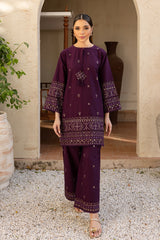 BATIK - 2PC LAWN SEQUIN EMBROIDERED SHIRT AND SEQUIN EMBROIDERED TROUSER - HZG2009