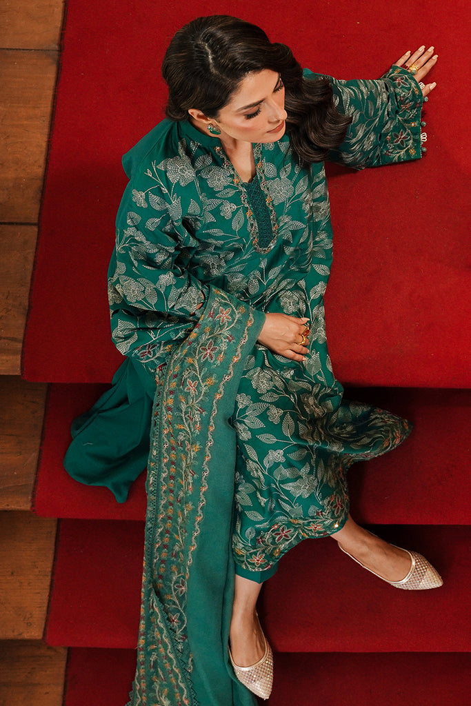 CROSS STITCH - 3PC LAWN EMBROIDERED SHIRT LAWN EMBROIDERED DUPATTA AND TROUSER - HZG1803
