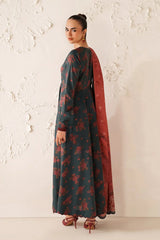 BAROQUE - 3PC VISCOSE PRINTED SHIRT WITH VISCOSE PRINTED DUPATTA AND TROUSER - HZU2521
