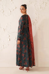 BAROQUE - 3PC VISCOSE PRINTED SHIRT WITH VISCOSE PRINTED DUPATTA AND TROUSER - HZU2521