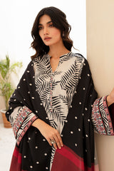 BAROQUE - 3PC KARANDI PRINTED SHIRT WITH KARANDI PRINTED DUAPTTA AND TROUSER - HZG1376