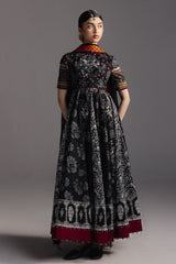 ZARA SHAHJAHAN - 3PC LAWN PRINTED FROCK WITH SILK PRINTED DUPATTA AND TROUSER - HZG2939