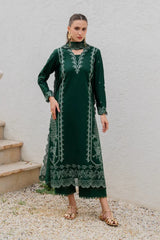 IZEL - 3PC LAWN EMBROIDERED SHIRT WITH KHADDI NET EMBROIDERED DUPATTA AND TROUSER - HZG2797