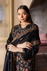BATIK - 3PC DHANAK EMBROIDERED SHIRT WITH CHIFFON EMBROIDERED DUPATA AND TROUSER - HZG2375