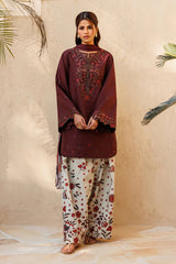 IZNIK - 3PC LAWN EMBROIDERED SHIRT WITH SILK PRINTED DUPATTA AND TROUSER - HZG2945