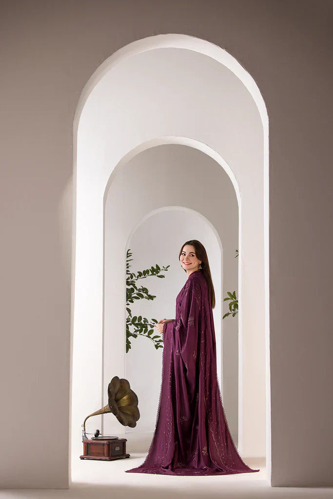 SOBIA NAZIR - 3PC LAWN EMBROIDERED SHIRT WITH CHIFFON EMBROIDERED DUPATTA AND TROUSER - HZG2044