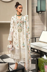 CRIMSON - 3PC LAWN HEAVY EMBROIDERED WORK WITH CHIFFON EMBROIDERED DUPATTA - HZG1287