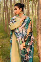NATASHA KAMAL - 3PC LINEN SHIRT WITH PRINTED DUPATTA AND TROUSER - HZG1295