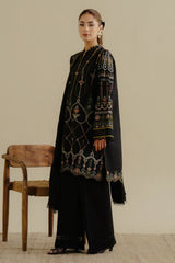 ZARA SHAH JAHAN - 3PC LAWN EMBROIDERED SHIRT WITH CHIFFON EMBROIDERED DUPATTA AND TROUSER - HZG2280