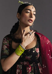 ZARA SHAHJAHAN - 3PC LAWN PRINTED FROCK WITH SILK PRINTED DUPATTA AND TROUSER - HZG2936