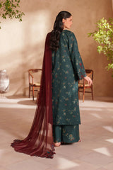 IZNIK - 3PC LAWN PRINTED SHIRT WITH CHIFFON EMBROIDERED DUPATTA AND TROUSER - HZG2946