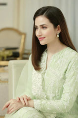BAREEZE - 3PC LAWN EMBROIDERED SHIRT WITH ORGANZA EMBROIDERED DUPATTA AND TROUSER - HZG2841