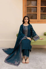 BATIK - 3PC LAWN EMBROIDERED SHIRT WITH CHIFFON EMBROIDERED DUPATTA AND TROUSER - HZG2779