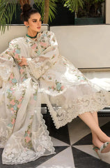 CRIMSON - 3PC LAWN HEAVY EMBROIDERED WORK WITH CHIFFON EMBROIDERED DUPATTA - HZG1287