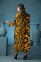 MARIA B - 3PC KHADDAR PRINTED SHIRT WITH KHADDAR PRINTED DUPATTA AND TROUSER - HZG1430