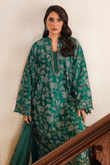 CROSS STITCH - 3PC LAWN EMBROIDERED SHIRT LAWN EMBROIDERED DUPATTA AND TROUSER - HZG1803