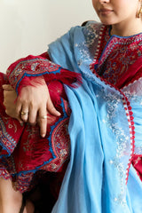 ZARA SHAH JAHAN - 3PC LAWN EMBROIDERED SHIRT WITH CHIFFON EMBROIDERED DUPATTA AND TROUSER - HZG2311