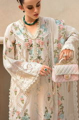 CRIMSON - 3PC LAWN HEAVY EMBROIDERED WORK WITH CHIFFON EMBROIDERED DUPATTA - HZG1287
