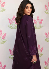 MAHNUR - 3PC LAWN EMBROIDERED SHIRT WITH KHADI NET EMBROIDERED DUPATTA AND TROUSER - HZG2632