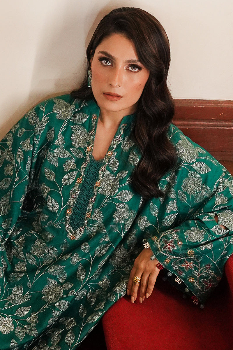 CROSS STITCH - 3PC LAWN EMBROIDERED SHIRT LAWN EMBROIDERED DUPATTA AND TROUSER - HZG1803