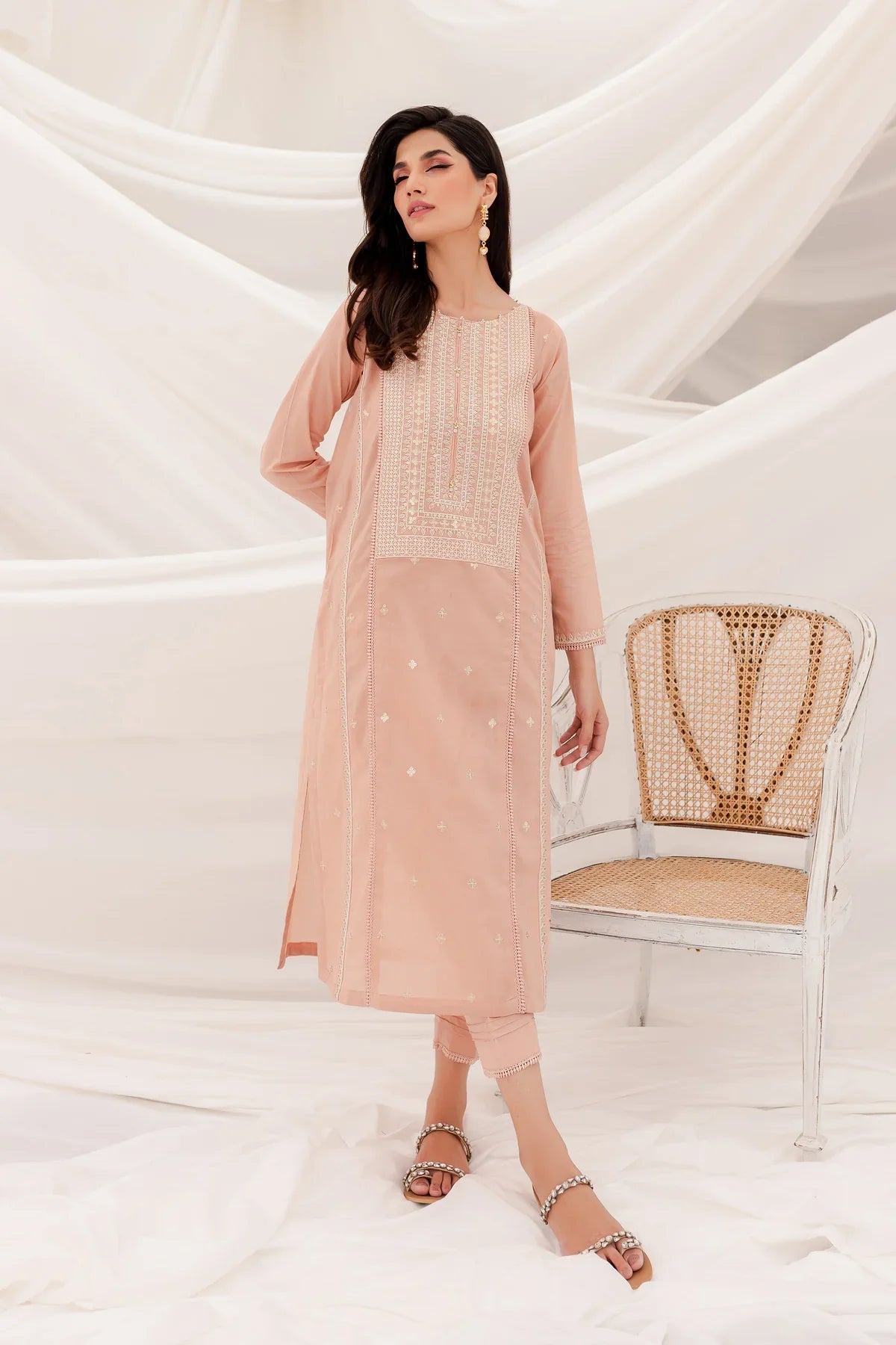 BATIK - 2PC LAWN EMBROIDERED SHIRT WITH TROUSER - HZG1242