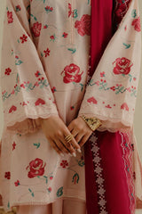 ZARA SHAH JAHAN - 3PC LAWN EMBROIDERED SHIRT WITH CHIFFON EMBROIDERED DUPATTA AND TROUSER - HZG2281