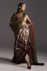 ZARA SHAHJAHAN - 3PC LAWN PRINTED FROCK WITH SILK PRINTED DUPATTA AND TROUSER - HZG2938
