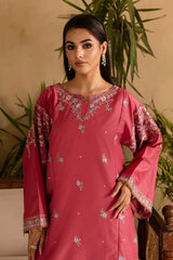 BATIK - 2PC DHANAK EMBROIDERED SHIRT AND EMBROIDERED TROUSER - HZG2376
