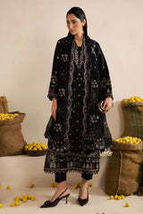 NUREH - 3PC LAWN EMBROIDERED SHIRT WITH CHIFFON EMBROIDERED DUPATTA AND TROUSER - HZG2619