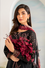 IZNIK - 3PC LAWN EMBROIDERED SHIRT WITH CHIFFON PRINTED DUPATTA AND TROUSER - HZG2691