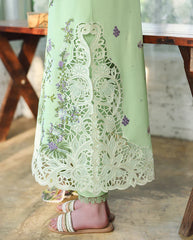MUSHQ - 3PC LAWN EMBROIDERED SHIRT WITH SILK PRINTED DUPATTA AND TROUSER - HZG3031