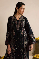 NUREH - 3PC LAWN EMBROIDERED SHIRT WITH CHIFFON EMBROIDERED DUPATTA AND TROUSER - HZG2619
