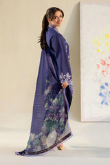 SOBIA NAZIR - 3PC LAWN EMBROIDERED SHIRT WITH CHIFFON PRINTED DUPATTA AND TROUSER - HZG2783